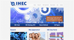 Desktop Screenshot of ihec-epigenomes.net