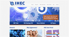 Desktop Screenshot of ihec-epigenomes.org